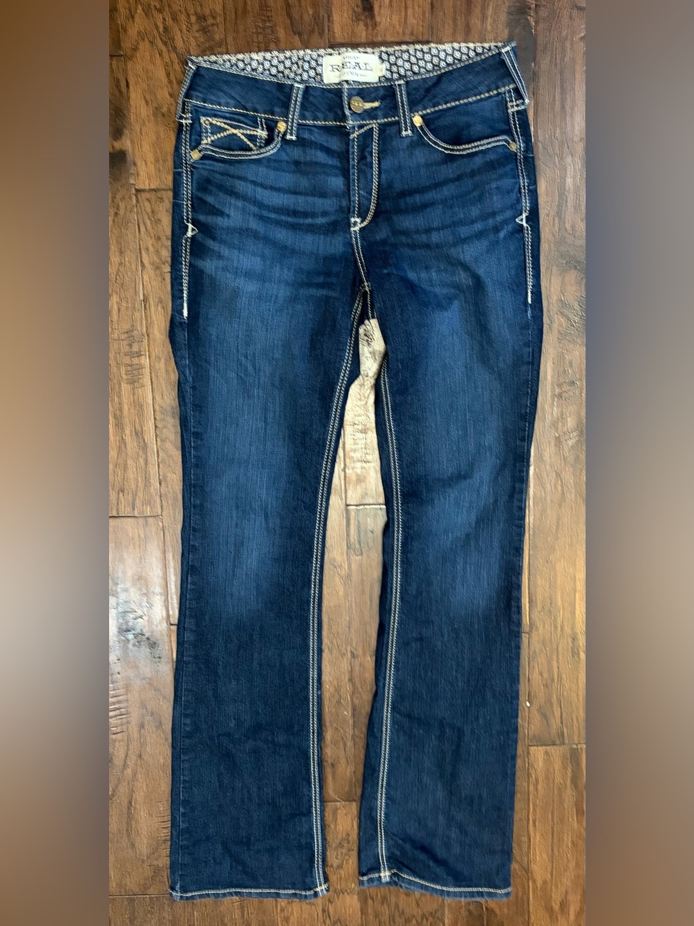 Ariat R.E.A.L. Contessa Bootcut Jeans Women's 30XL X-Long Dark Wash Western